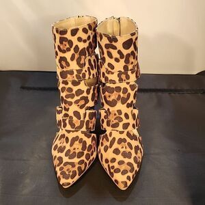 BRAND NEW NY&C BLOCK HEEL CUT-OUT POINTED-TOES BOOTIES G1